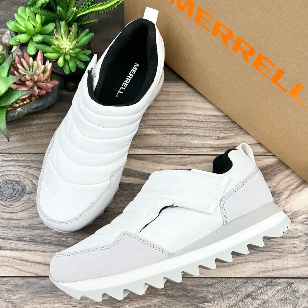 NIB Merrell Alpine Moc Strap Polar Sneaker Insulated White